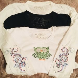 🌸🦉 BUNDLE SCRUBS & BEYOND, & NrG x3 TEES,SZ M